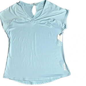 Y2K, Vtg, NWT , ELLE  T shirt women L.,cap sleeve,gym, Athleisure,fitted,long